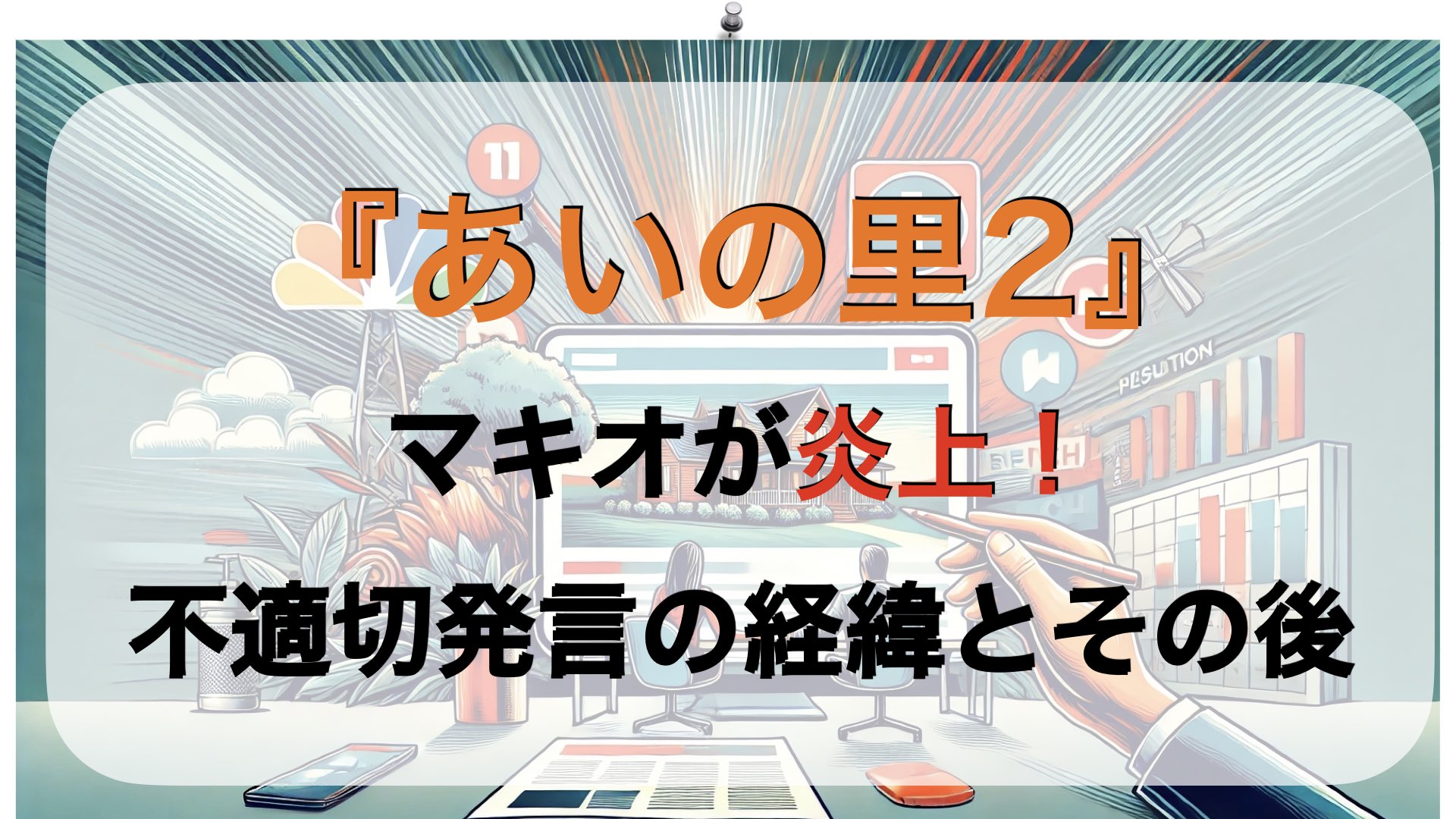 『あいの里2』マキオが炎上！不適切発言の経緯とその後の対応